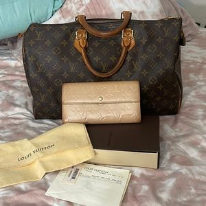 Louis Vuitton Bundle! Speedy 40 & Vernis wallet